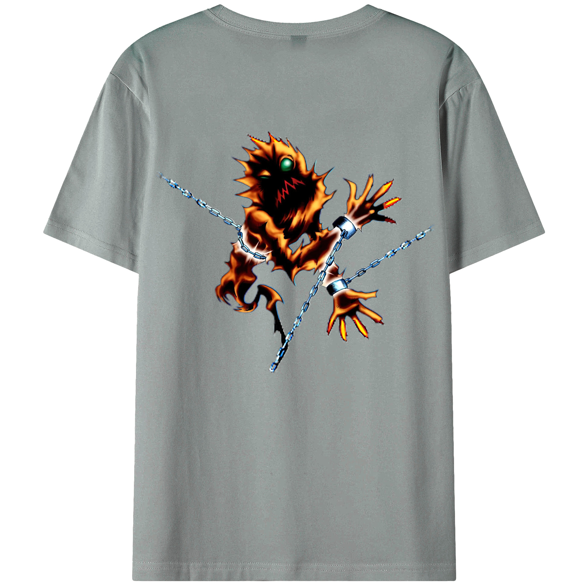 （画像用） 遊☆戯☆王 Yu-Gi-Oh! 綿100％ メンズ半袖Tシャツ（バックプリント） 通気性